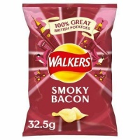 Walkers Bacon Flavour Crisps - 32 x 32.5g